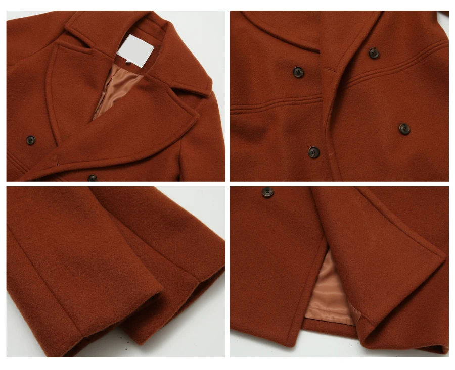 Осенне-зимнее женское Шерстяное Пальто в европейском и американском стиле большого размера Женская Длинная ветровка шерстяное пальто