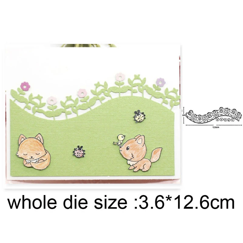 

Craft dies Flower Grass Lawn Frame Metal Cutting Dies Stencils for Scrapbooking dies Decoration Embossing dies Paper Card Making