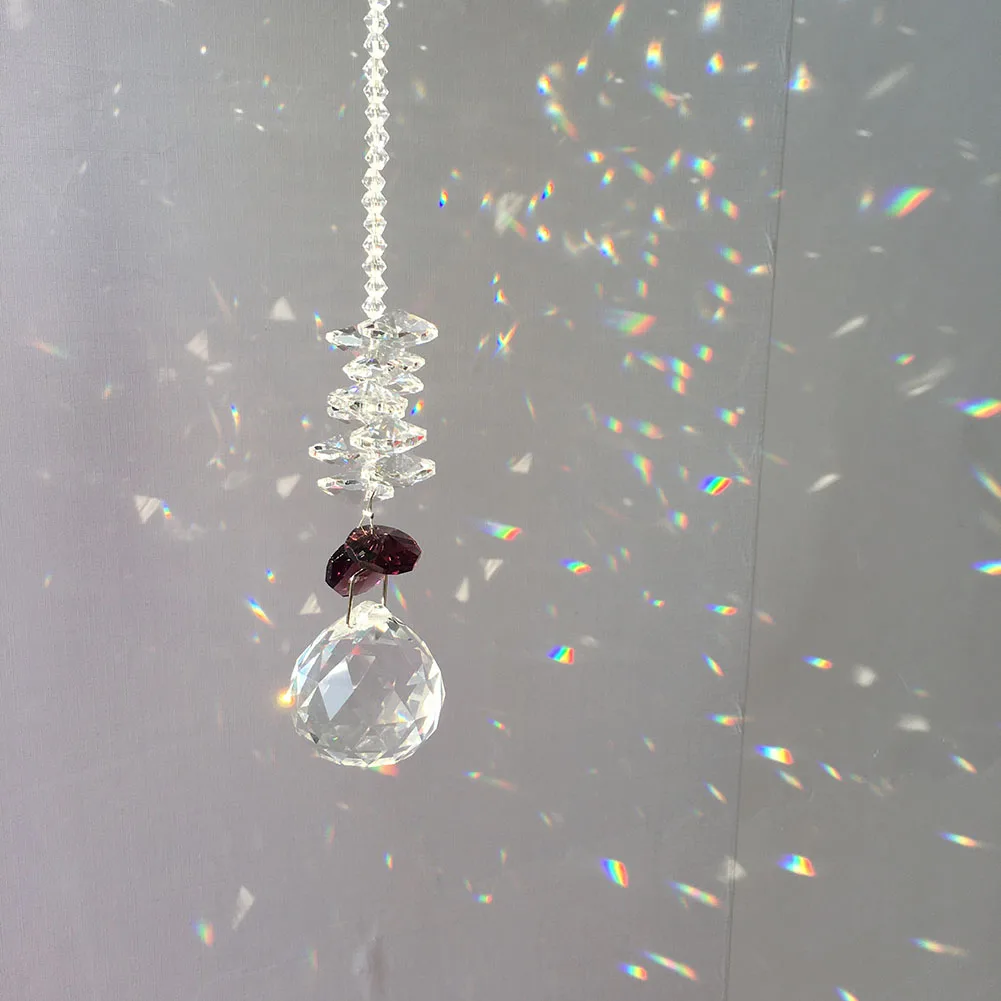 30 мм Хрустальное окно солнцезащитный Ловец коллекция бисера Suncatcher домашний и садовый декор Радужный производитель, прозрачные хрустальные призмы