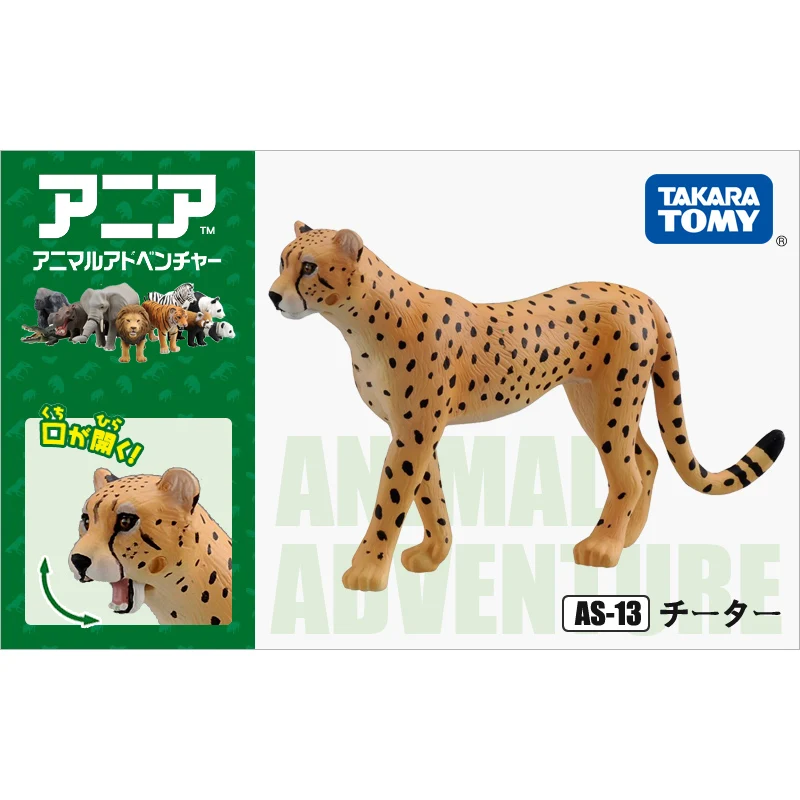 S01 Takara Tomy ANIA Animal Advanture AS 13 Cheetah Wild 5 см ABS фигурка детские развивающие