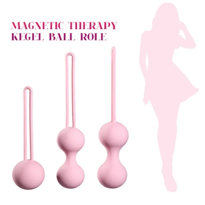 Kegel Balls Medical Silicone Exercise Tightening Device Safe Ben Wa Ball Women Vaginal massager Adult toy No Vibrator kegel balls