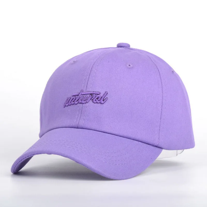 LA карамельный цвет хлопок Бейсболка Snapback шляпа для мужчин женщин папа шляпа натуральная Вышивка Повседневная Кепка Casquette хип-хоп кепка