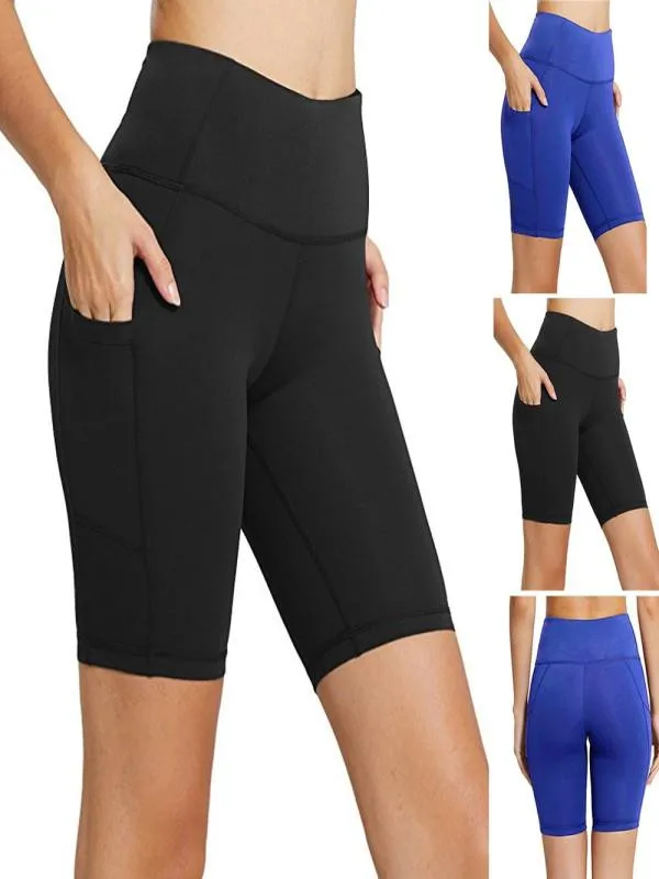 Для женщин тренировочные брюки для йоги, леггинсы с карманами для занятий фитнесом спортом в тренажерном зале Бег Йога; спорт Штаны mallas deporte mujer