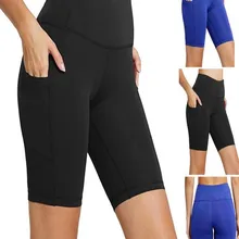 Для женщин тренировочные брюки для йоги, леггинсы с карманами для занятий фитнесом спортом в тренажерном зале Бег Йога; спорт Штаны mallas deporte mujer