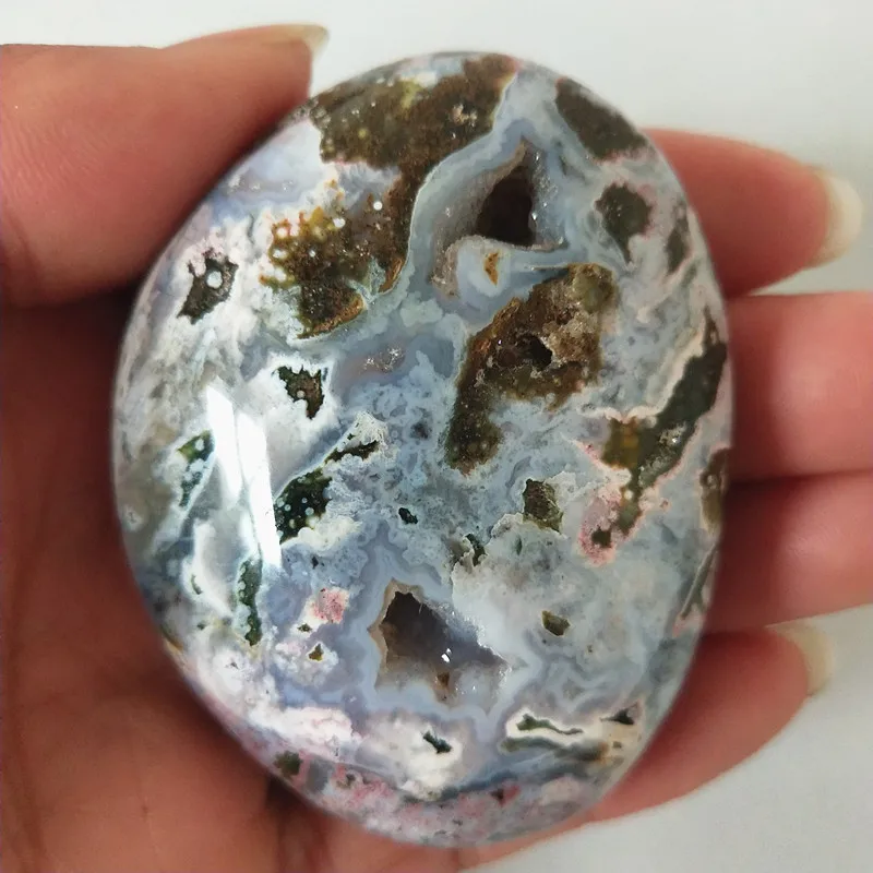 Натуральный камень морская яшма пальмовые целебные кристаллы декоративная коллекция камней и кристаллов