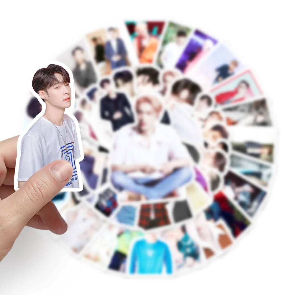 10/50Pcs KPOP EXO Zhang Yixing Stickers For Luggage Skateboard Phone Laptop Bicycle Wall Guitar Scrapbooking Adhensive Stickers