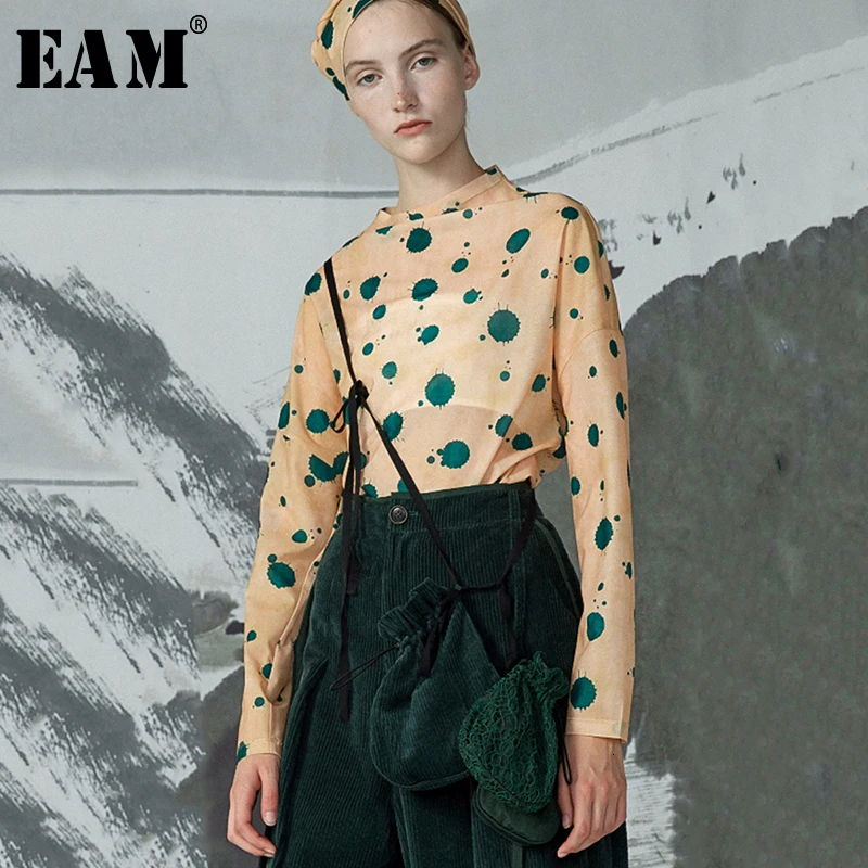 

[EAM] Women New Green Split Joint 3 Mini-bag Personality Accessories Fashion Tide All-match Spring Autumn 2019 1D432