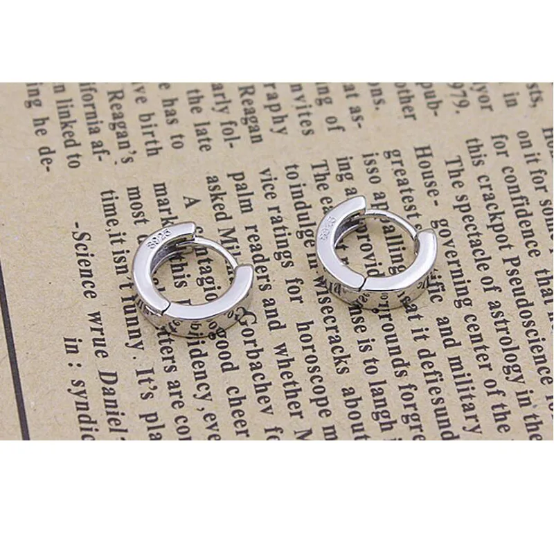 925 Sterling Silver Stud Earrings For Women Men
