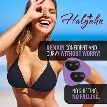 

3Pairs Bra Inserts, Bra Pads Sewed Stitched Removable for Sports Bra B/C & C/D Cup Optional Breast Lift Sticky Bra