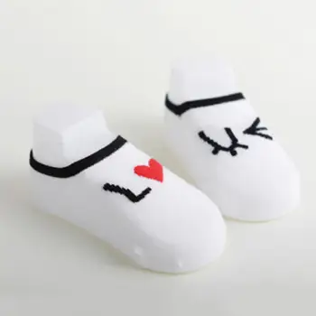 

Baby Cartoon Love Anti-slip Low Cut Breathable Cotton Ankle Boat Floor Socks New