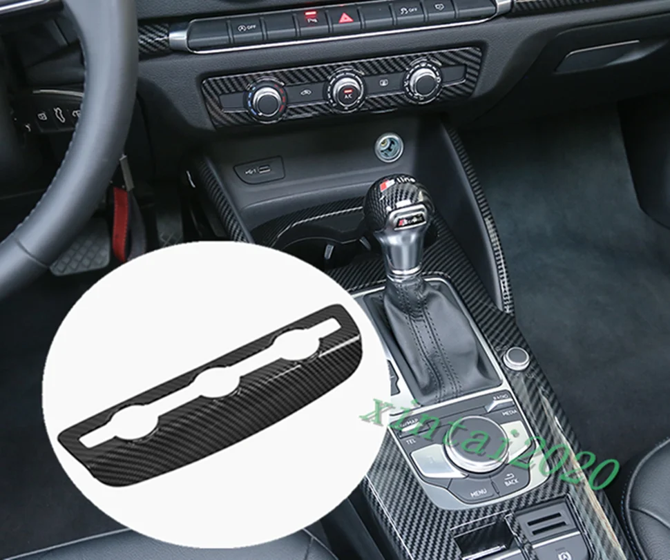 

Carbon Fiber Interior Air Condition Decor Cover Trim For Audi A3 8V 2014-2019 car modification