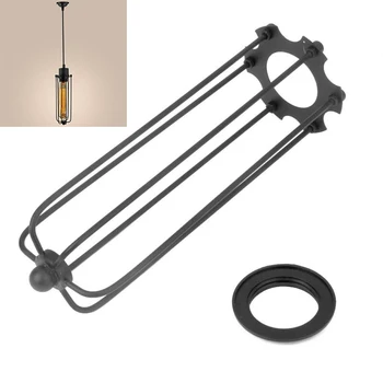 

80 X 210mm Lampshade E27 Vintage Iron Bulb Cage Lampshade Decoration For Home Bar Balcony No Wire New