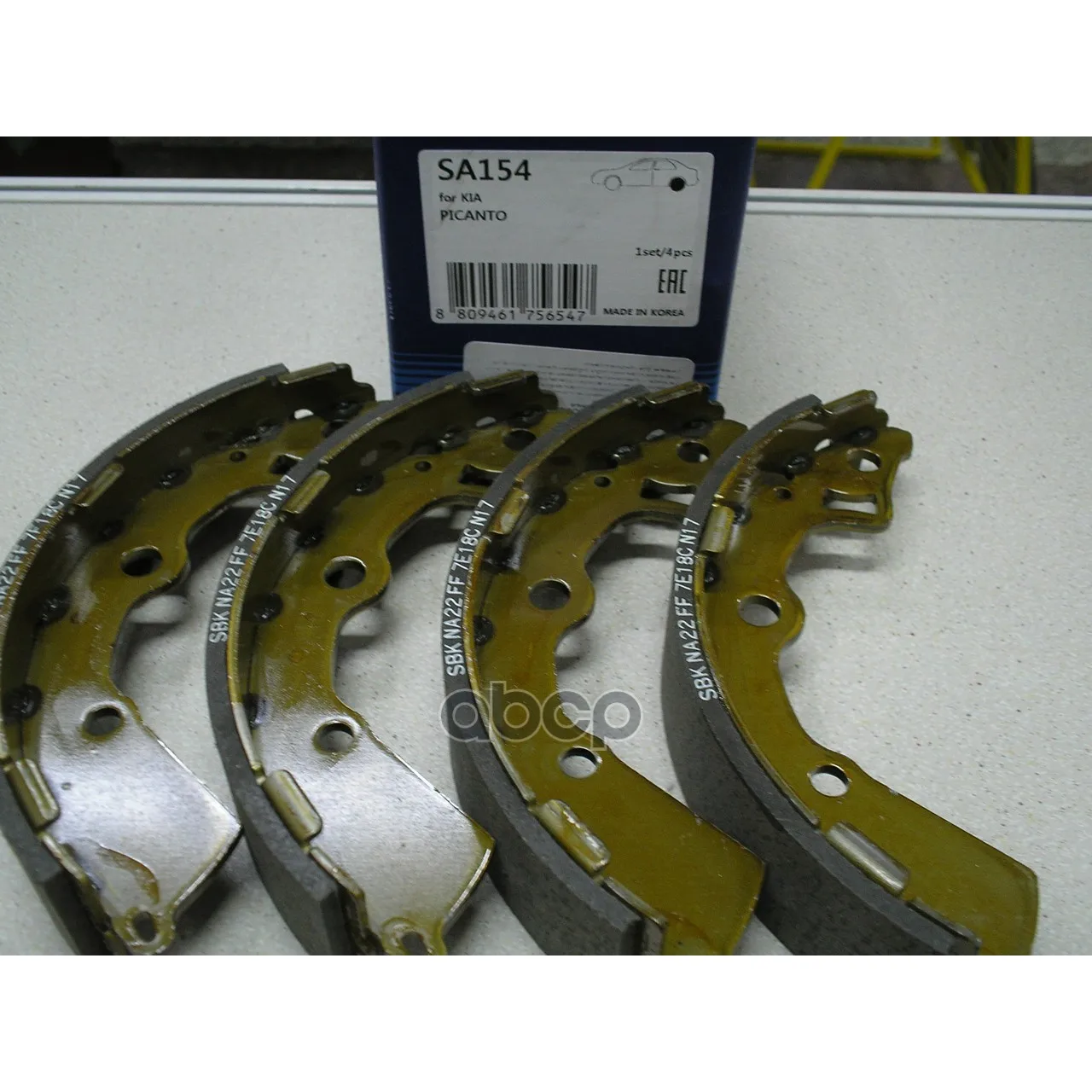Колодки Торм.Бар.Kia Picanto 1.0/1.1 04- Sangsin Brake Sa154 Sangsin brake арт. SA154