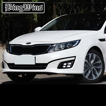 

Car styling For 14-15 Kia K5 daytime running lamp 13 K5 modified special LED daytime running lamp front bar fog lamp assembly