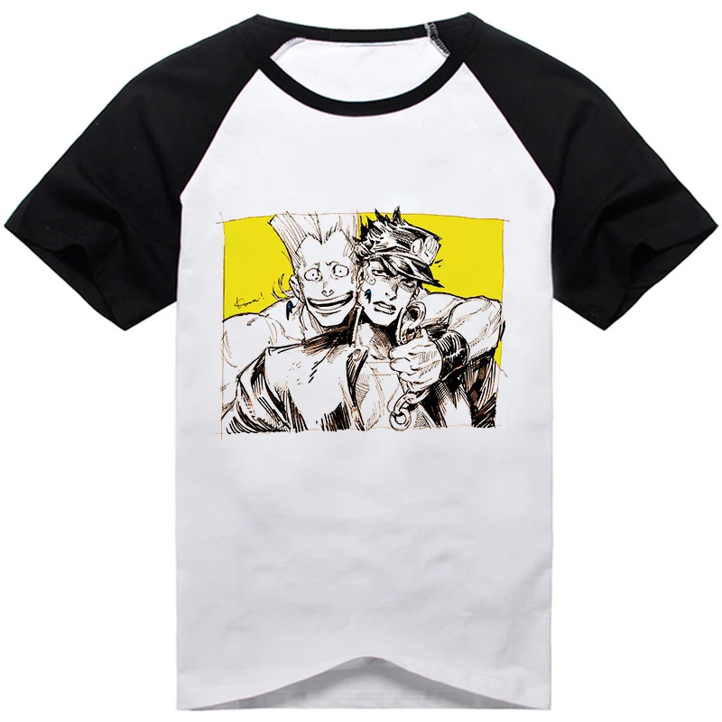 Аниме Необычные Приключения JoJo's Higashikata Josuke jorno Giovanna Бруно букциарати, модная футболка с принтом, Повседневная футболка с коротким рукавом - Цвет: 28