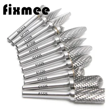 

1PC 12mm Head Tungsten Carbide Rotary Point Burrs Grinder Bit 6mm Shank Milling Cutter Abrasive Tools