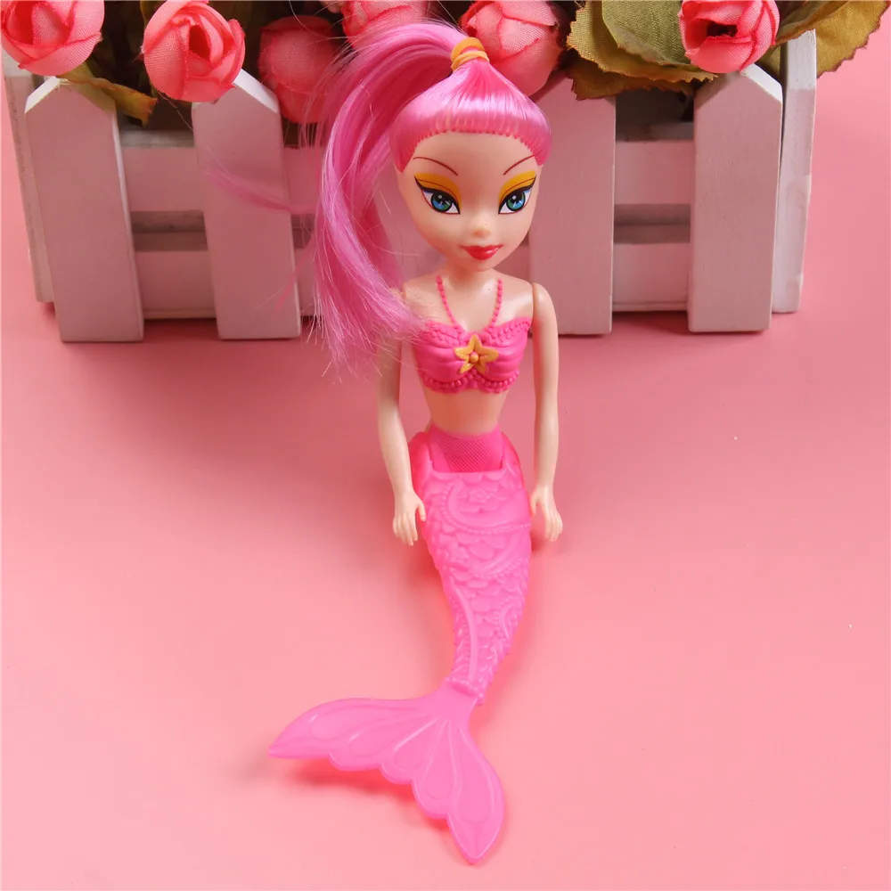 Водонепроницаемая кукла русалки для девочек, игрушка для ванной, бассейн, куклы-русалки, подарок ко дню рождения для девочек, игрушка 16 см, принцесса, фея, детские развивающие игрушки