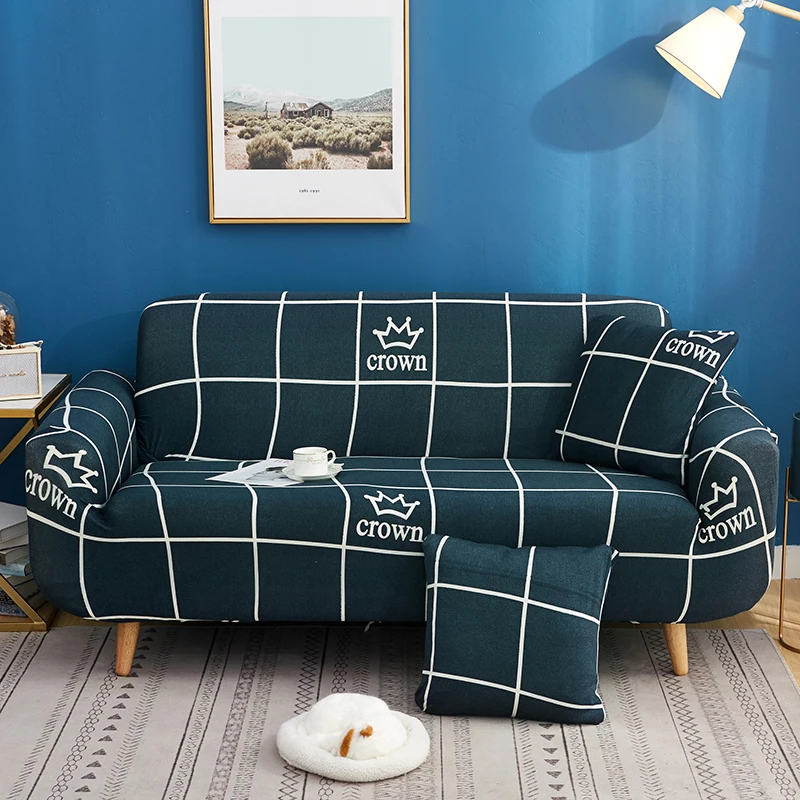 

Couch Cover Elastic Polyester Sofa Cover Durable Stretch Sectional All-inclusive Slipcover for One/Two/Three/Four Seat Sofa
