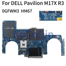KoCoQin материнская плата для ноутбука DELL Alienware M17X R3 HM67 материнская плата CN-0GFWM3 0GFWM3 PAR00 LA-6601P DDR3