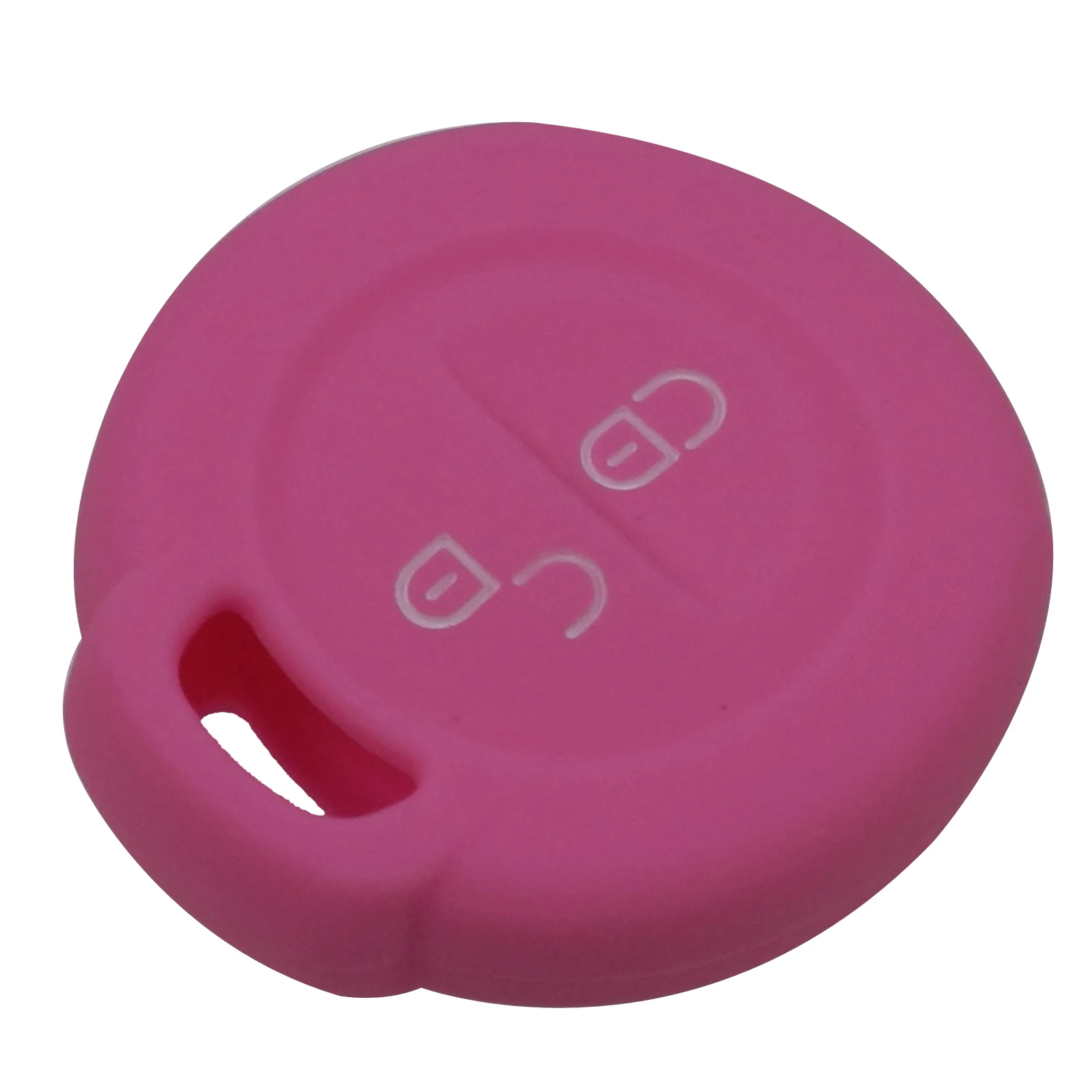 Розовый 30pcs/lot 2 Buttons Silicone Key Fob Cover For Mitsubishi Colt Warior Carisma Spacestar Remote Key Case - Название цвета: Розовый