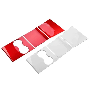 

Car Central Control Panel Protective Patch for Tesla Model 3 ABS Imitation Carbon Fiber 4Pcs/Set