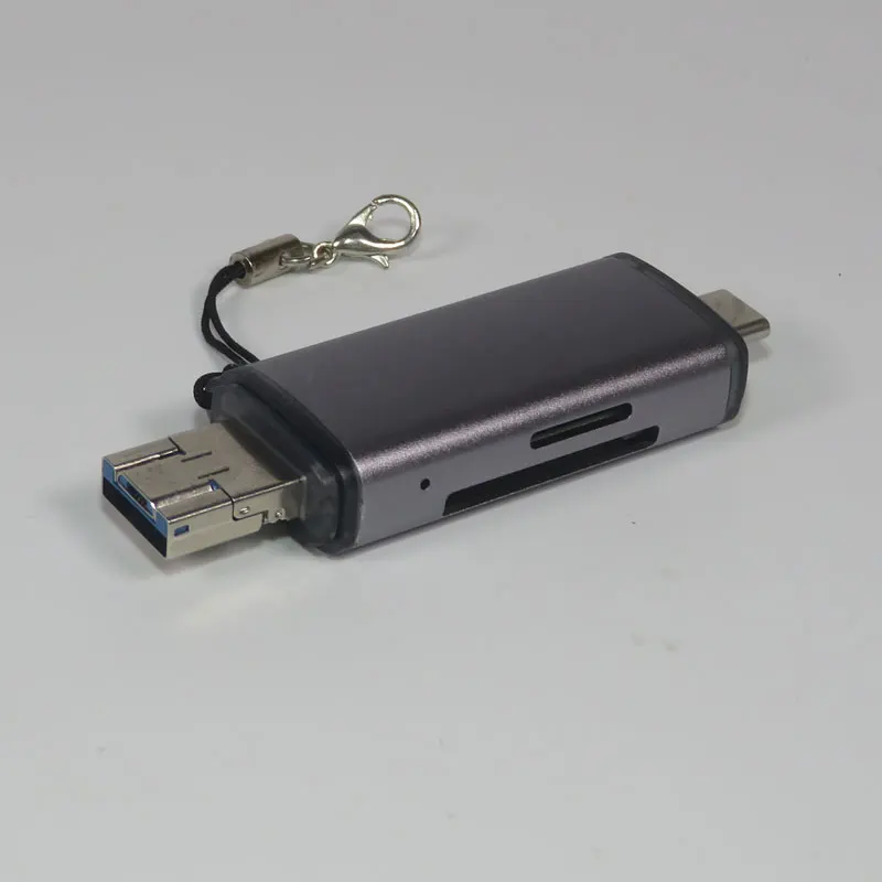 WAKEWO USB3.0 type-C SD устройство для считывания с tf-карт многофункциональное устройство для считывания карт памяти micro SD карта micro-SD высокой скорости