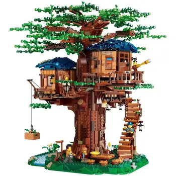

3117PCS Assemble Building Blocks Treehouse Model Splicing Puzzles Forest Tree House Block Bricks Toy Gift for Children and Adult