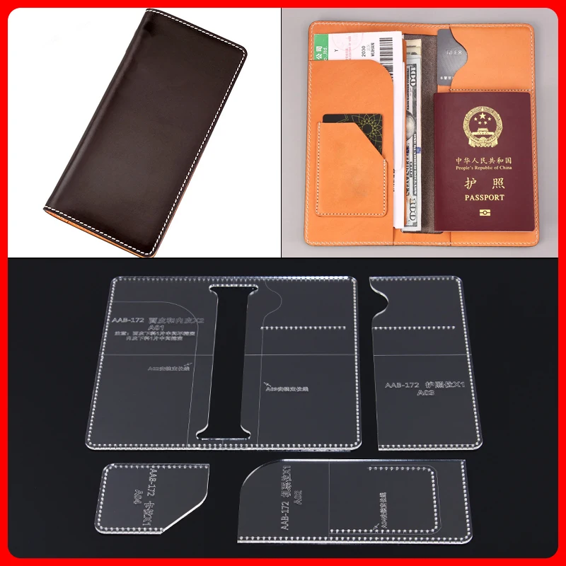 1 компл. Зажим для паспорта Длинный кошелек сумочка акриловый узор рисунок шаблон