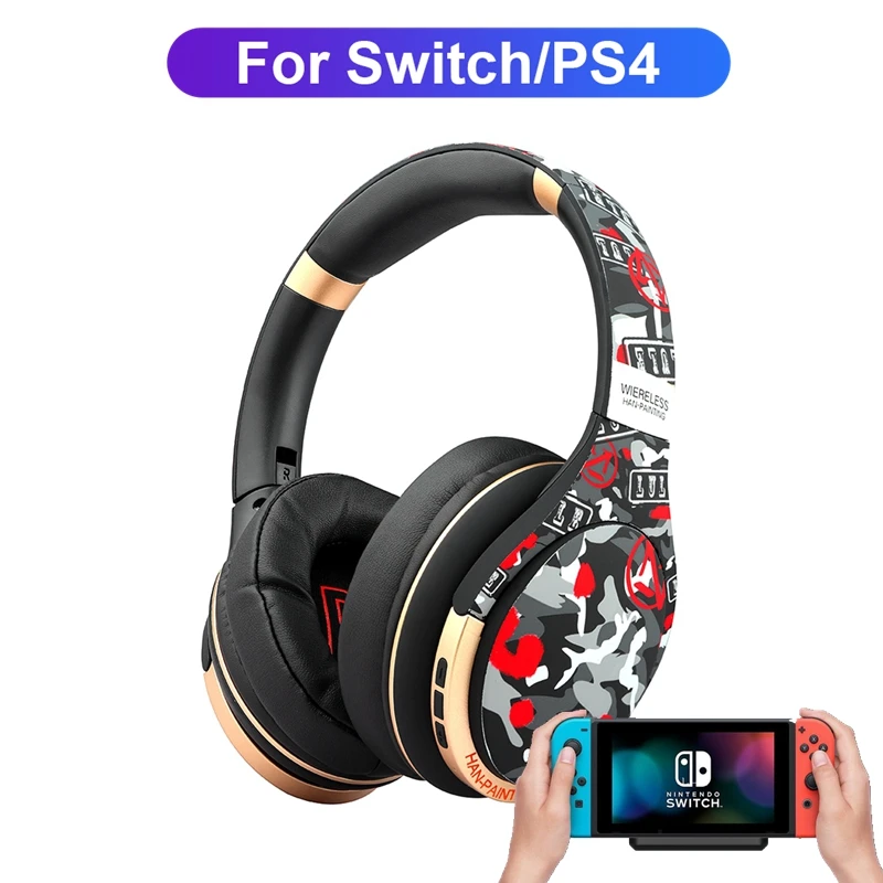 Wireless Bluetooth Headphones With Mic, For Ps4 Ps5 Nintendo Switch