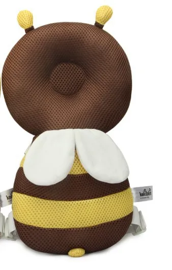 Brown Mesh Bee Herbabe/детская подушка для новорожденных; защитный коврик для головы с милым рисунком пчелы; детский подголовник для малышей; подушки для кормления шеи - Цвет: Brown Mesh Bee