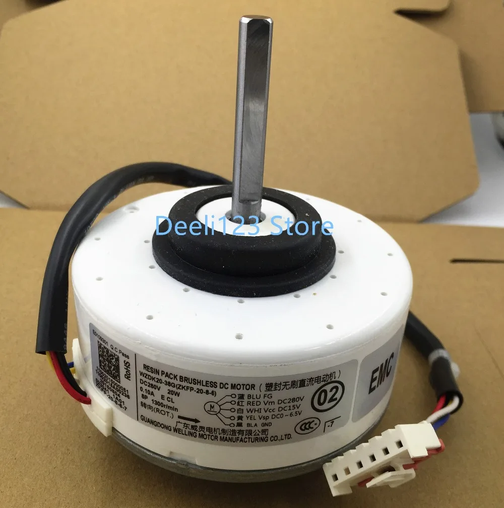 100% новый хорошо работает для мотора кондиционера WZDK20 38G 1 202400300017|Запчасти