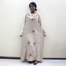 Африканские Дашики с вышивкой пайетками аппликации с длинным рукавом o-образным вырезом Модные новейшие женские платья африканские платья для женщин