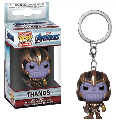 Funko Карманный Брелок для ключей pop мультфильма «Холодное сердце виниловые фигурки игрушки Коллекция Модель игрушки для детей - Цвет: THANOS