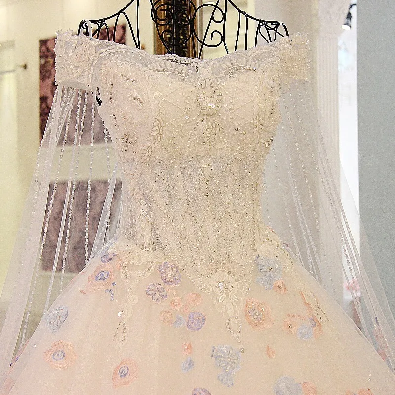 Vestido de noiva, свадебное платье с рукавами-крылышками и кристаллами, v-образный вырез, vestido de noiva com renda, бальное платье, vestido de casamento Novia