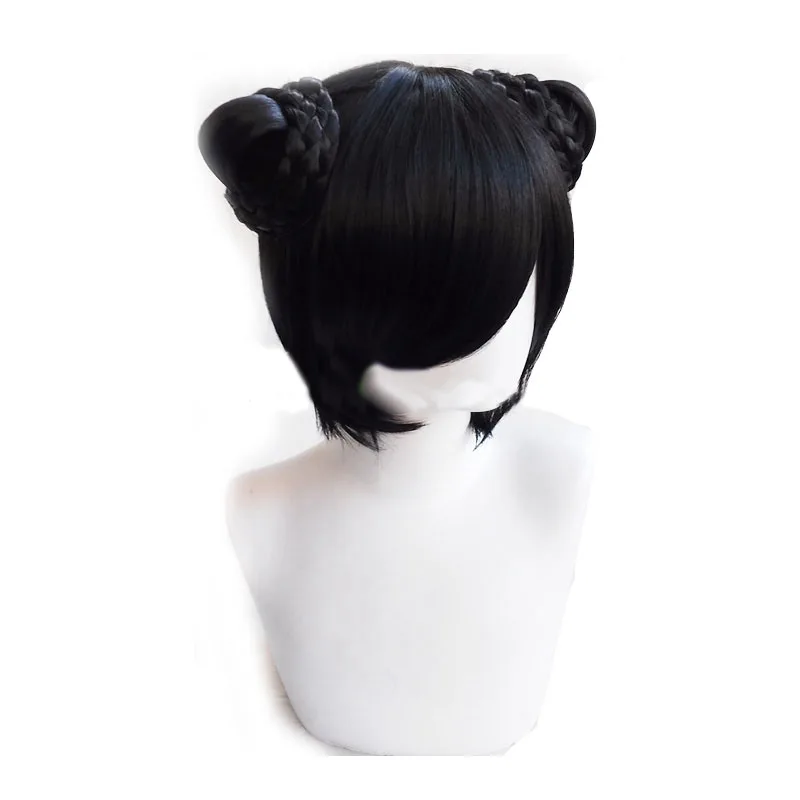 Game Street Fighter Chun-Li Cosplay Costume Chun Li Wig and Bracelet Accessories Woman and Girl Battle Dress Halloween Costume0 (9)