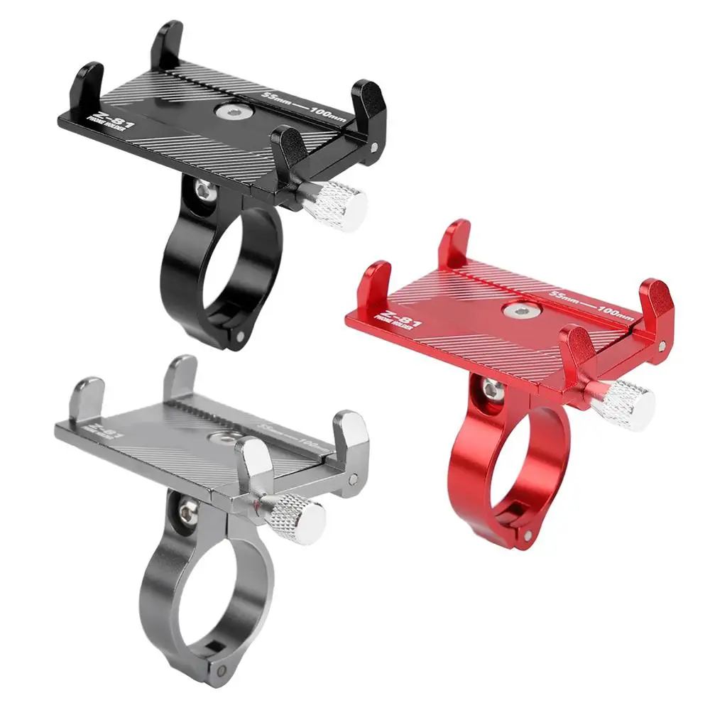 Aluminum Alloy Bike Phone Holder Adjustable Bicycle Bracket 360 Degree Rotation Mobile Mount Accessory | Спорт и развлечения