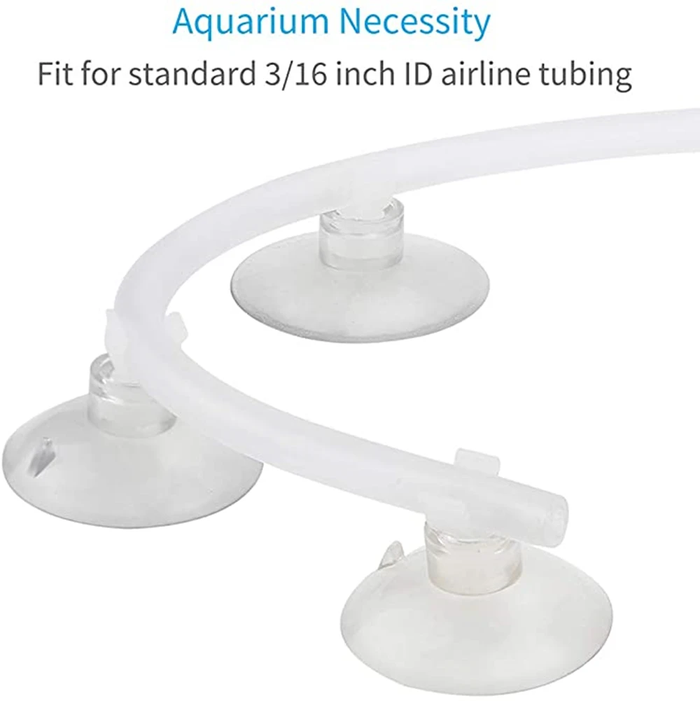 Aquarium Air Pump Accessories Set for Fish Tank 3m airline 3 Air Stones 3 Check Valves 8 Connectors 4 Suction Cups Airflow Part