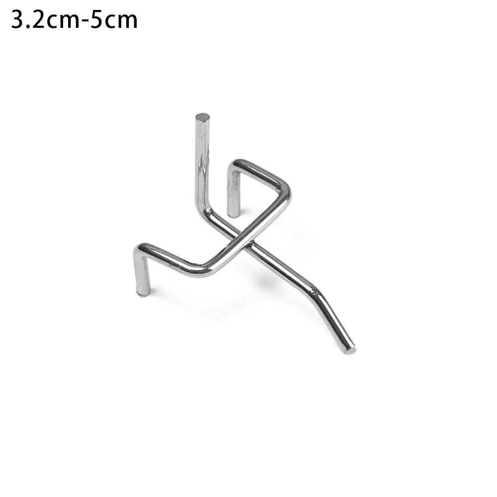 3.2cm-5cm 5 шт. металлические сетки настенные стеллажи для хранения дисплей крючки розничный магазин Peg товары полки панели Pegboard крючки вешать подходит для мастерской крюк рычаг - Цвет: 3.2cm-5cm