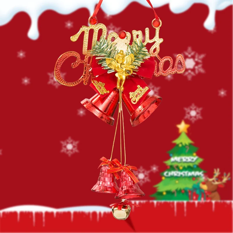 Christmas Decorations Supplies Double Bell Christmas Bell Ornaments Christmas Tree Ornaments For Home New Year Decorations