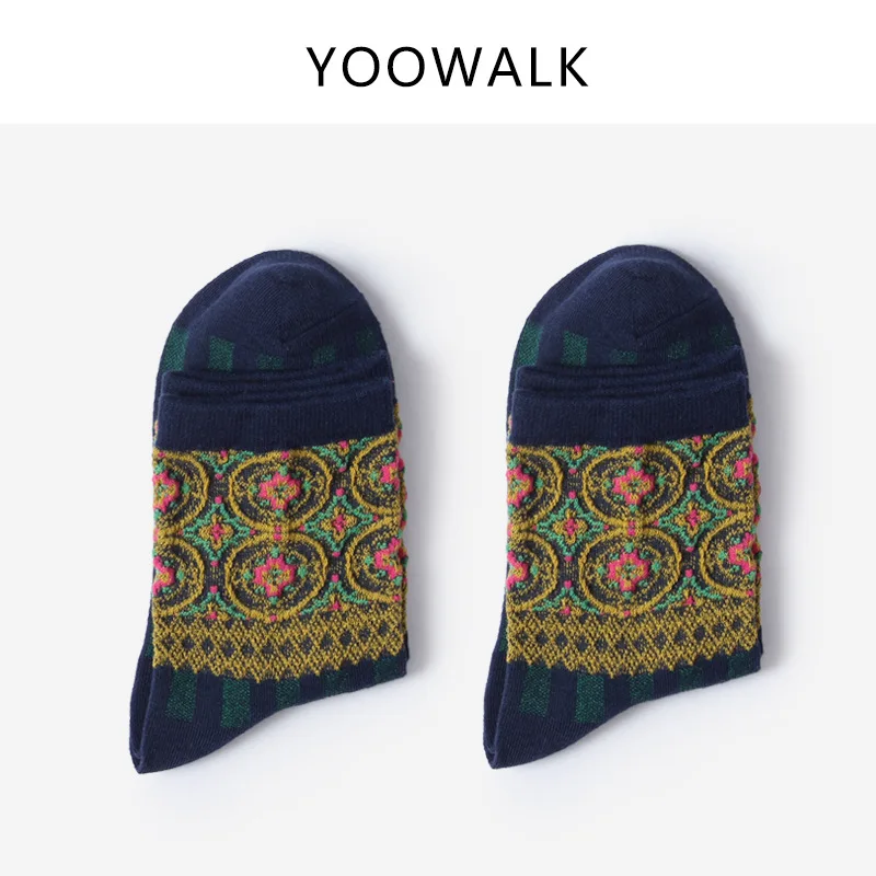YOOWALK носки женские носки, восстанавливающие древние способы трубы institute FengRi han edition Мода ins движение полосы