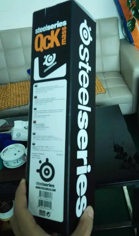 OEM SteelSeries резиновая основа 450*400*4 мм ноутбук игровой компьютер коврик для мыши SteelSeries коврик для мыши - Цвет: with box