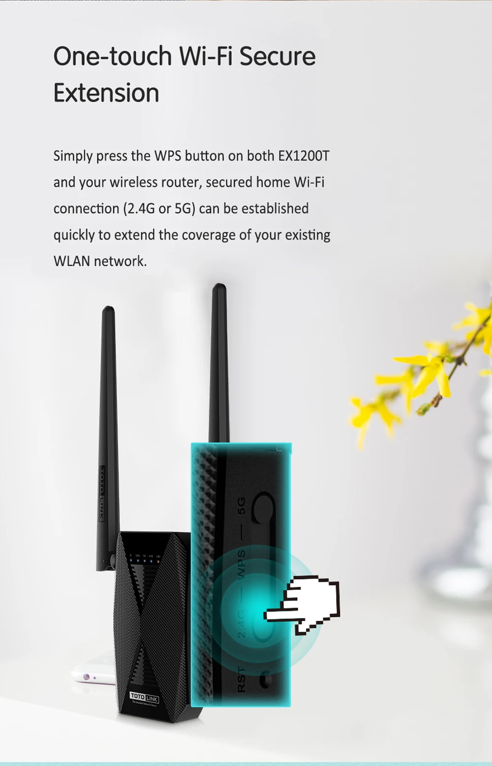 best buy router TOTOLINK AC1200 WIFI Range Extender 2 Băng Tần WiFi Repeater EX1200T WiFi Khuếch Đại Tín Hiệu 2.4G/5.0G Wifi Tăng Áp router Đối Tác wifi network signal booster