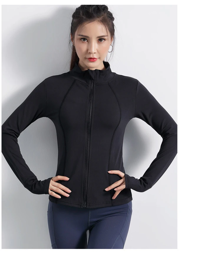 New Mesh Splice Running Jacket Women Sport Jacket Women Long Sleeve Yoga Jacket Breathable Yoga Top Women Sport Sweatshirts