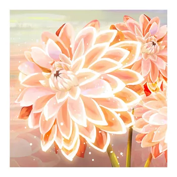 

Flowers Diamond Painting Floral Round Full Drill Nouveaute DIY Mosaic Embroidery 5D Cross Stitch Home Decor Gifts