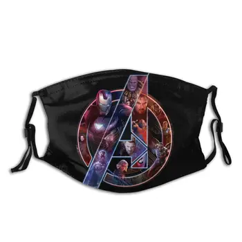

Avengers Thanos Marvel Non-Disposable Face Mask Anti Bacterial Dustproof Protection Cover Respirator Muffle Mask with Filters
