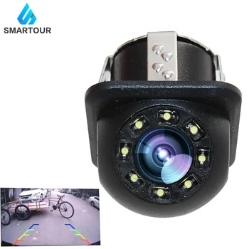 

Smartour Car reversing camera universal backup rear view image straw hat with LED light waterproof rear parking assist