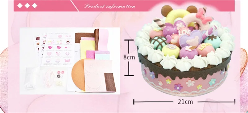 DIY simulation cake Learning Education toys kids craft toys DIY storage box home decoration Christmas birthday gifts