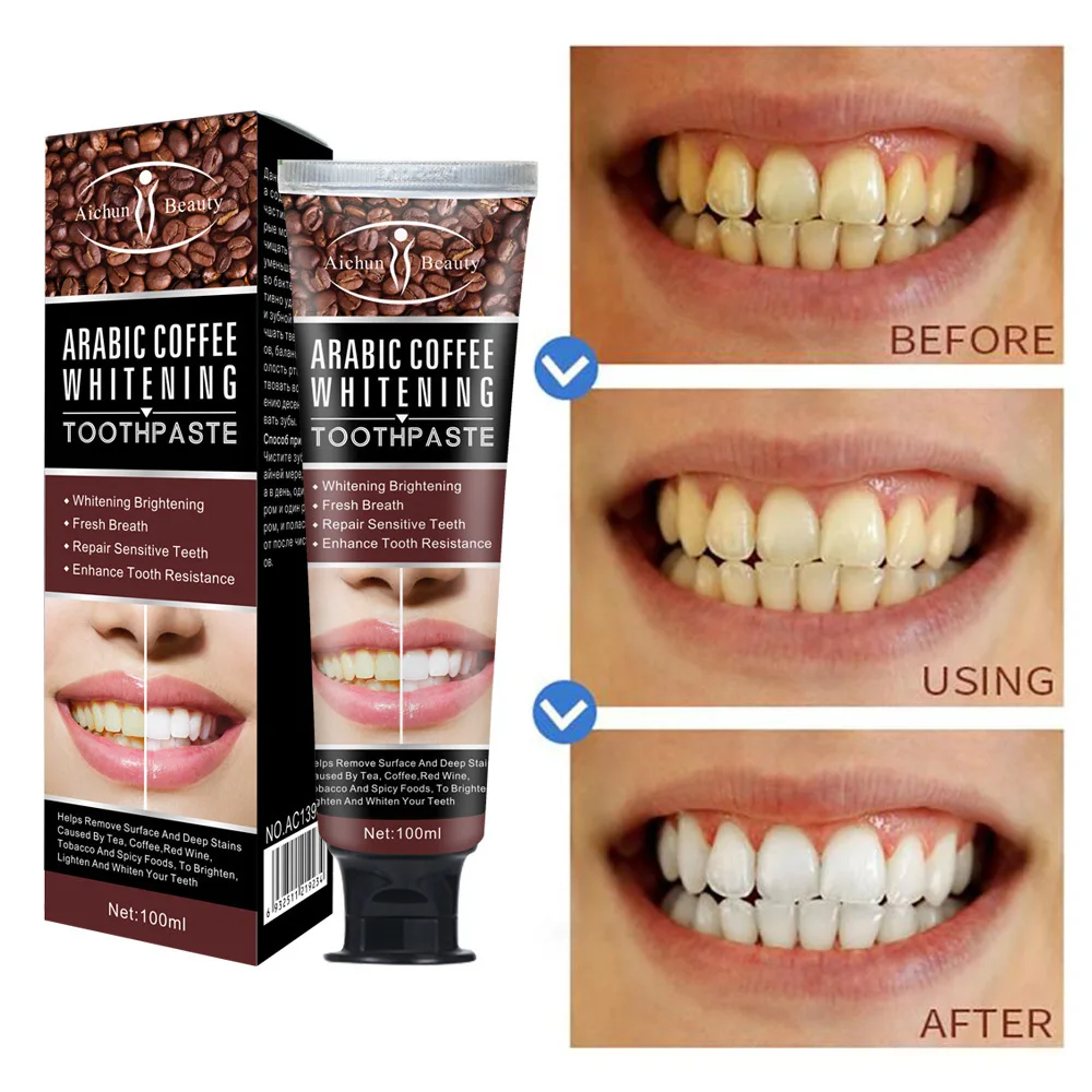 

100g Mint Coffee Teeth Whitening Cleaning Toothpaste Oral Hygiene Toothpaste Teeth Oral Care Anti Tooth Stains