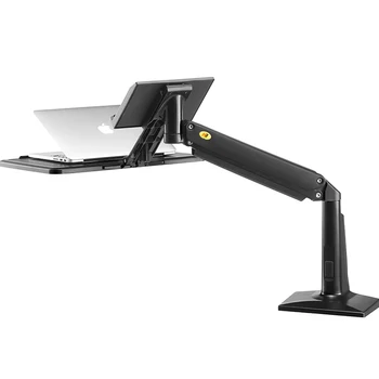 

Desktop Full motion Gas Spring sit-stand workstation desk mount laptop table stand holder for 11-17 inch Laptop NB FB17