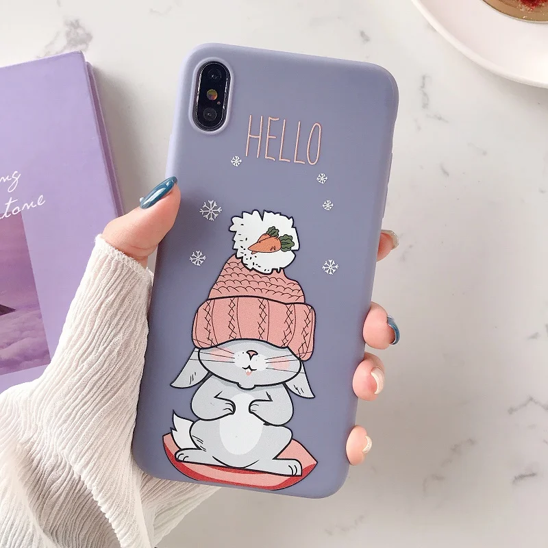 Niceking Candy TPU Чехол на айфон 6 S 7 8 Plus силиконовый милый мягкий милый мягкий рисунком чехол для IPhone X XS XR XS MAX 6S 7plus